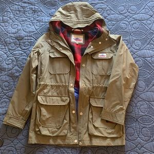 Penfield x Madewell Anorak Water-resistant Jacket with Flannel Interior